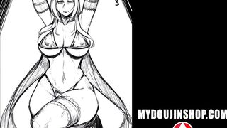 MyDoujinShop - Ingrid Strips For a Room Full of Random Horny Men ~ Degradation 2 Makai(Hell) Kishi Lilith Black Hentai Comic