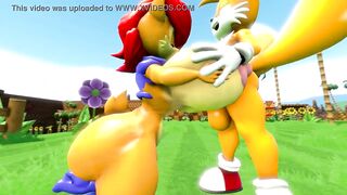 Sally sucking Tails: Commission death56