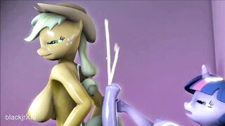 Futa Twilight Sparkle X Applejack