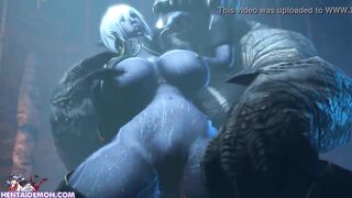 Hardcore Huge Cock Monster Fucking Sexy Anime Girl