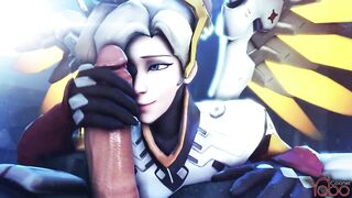 Overwatch Mercy and Pharah