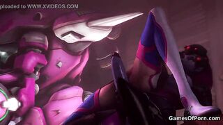Overwatch Futa Widowmaker Fucks D.va