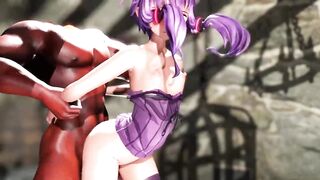 MMD - Yuzuki Yukari Rough Fuck down