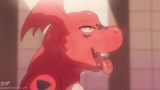 Renamon fucks Guilmon - Zonkpunch Furry Yiff Animation (Audio)