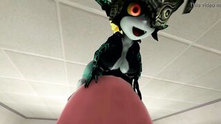 Midna Having Fun With Tails: Commission Fieron
