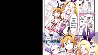 Bunny cafe/ anime/ cartoon/Futa