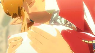 link and mipha legend of zelda breathe of the wild done by sableserviette