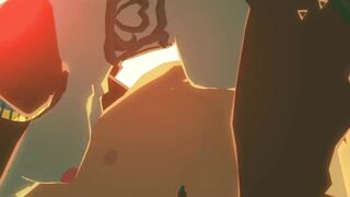 link and mipha legend of zelda breathe of the wild done by sableserviette