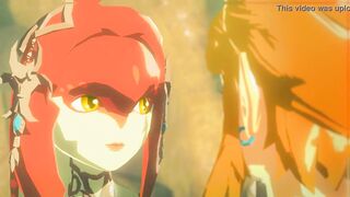 link and mipha legend of zelda breathe of the wild done by sableserviette