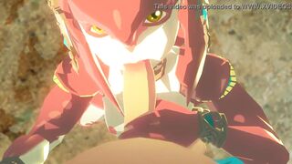 link and mipha legend of zelda breathe of the wild done by sableserviette