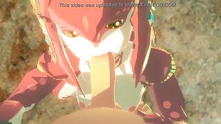 link and mipha legend of zelda breathe of the wild done by sableserviette