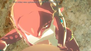 link and mipha legend of zelda breathe of the wild done by sableserviette