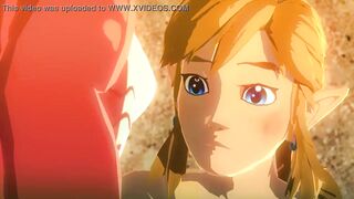 link and mipha legend of zelda breathe of the wild done by sableserviette