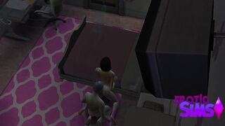 The Sims 4 - Daddy Bangs Daughter