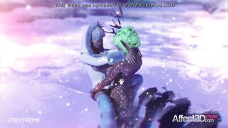 Christmas futanari animation