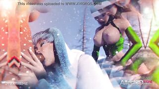 Christmas futanari animation