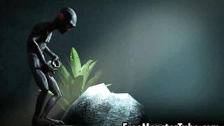Foxy 3D babe gets fucked in the woods by Gollum