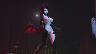 [MMD] Halloween Special! Demon Succubus Dances for you and Enjoys her Slaves (NSFW Music Video)