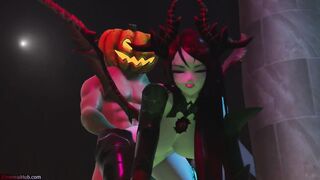 [MMD] Halloween Special! Demon Succubus Dances for you and Enjoys her Slaves (NSFW Music Video)