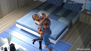 Spider man fucks busty blonde
