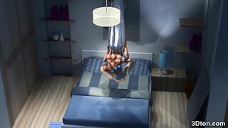 Spider man fucks busty blonde