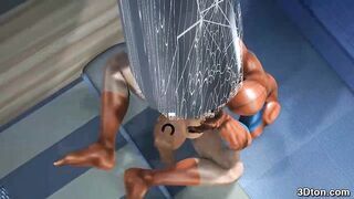 Spider man fucks busty blonde