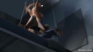 Spider man fucks busty blonde