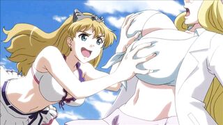 Cartoon wrestling with big boobs