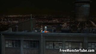 Two sexy 3D cartoon super hero babes dyke it outomanandsoopergirl1-high 2