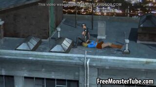 Two sexy 3D cartoon super hero babes dyke it outomanandsoopergirl1-high 2
