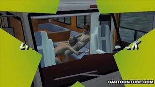 Hot 3D cartoon babe gets eaten out and fucked