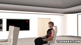 3D cartoon emo babe sucks cock and gets fucked