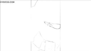 Arabic comic - niqab blowjob - Beurette cartoon