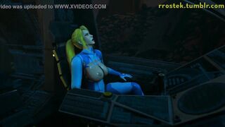 Hardcore 3D Animation Samus and Aliens Deepthroat and Vaginal