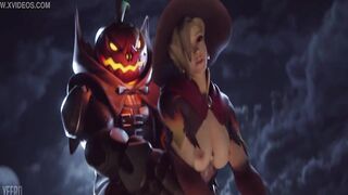 Witch Mercy X Reaper Halloween Animation by Yeero