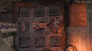 Hot sex! Beast men fuck a sex cuffed slave in restraints in the dark dungeon