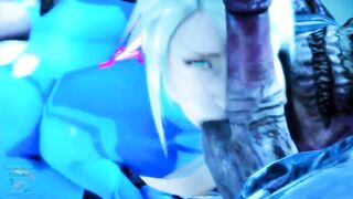 SAMUS ARAN GETS POUNDED THE s. OUT OF HER BIG FAT ASS BY DISGUSTING MONSTER