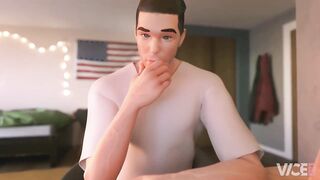 D.Va Shows Off Her New Strip.A Skin (Animation With Sound)
