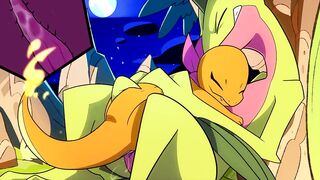 Patreon/Blitzdrachin : Charmander x Grovyle Hentai Furry Yiff Animation Size Difference Cum inside