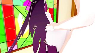 Rosaria Genshin Impact 3D HENTAI 6/12