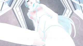Blue Haired Cat Rope Bondage Headphones White Thicc Thighs Face Sits Riding BDSM POV Lap Dance