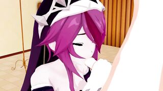 Rosaria Genshin Impact 3D HENTAI 4/12