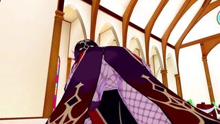 Rosaria Genshin Impact 3D HENTAI 1/12