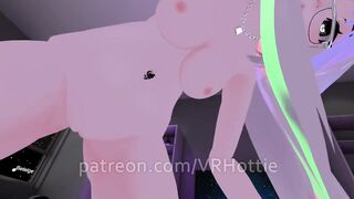 Nerdy Glasses Neko in Pajamas Strips Sits on your Face in Bedroom Thigh High Popsicle POV Lap Dance