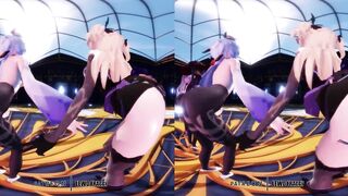 Genshin Impact - Group Dance & Orgy [UNCENSORED HENTAI 4K MMD]