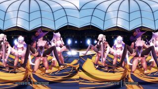 Genshin Impact - Group Dance & Orgy [UNCENSORED HENTAI 4K MMD]