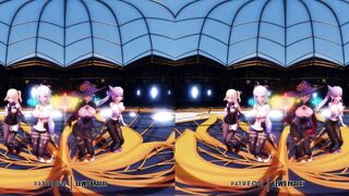 Genshin Impact - Group Dance & Orgy [UNCENSORED HENTAI 4K MMD]