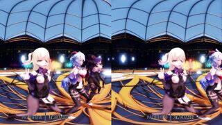 Genshin Impact - Group Dance & Orgy [UNCENSORED HENTAI 4K MMD]