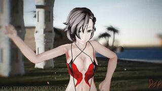 MMD R18+ Mitsu hi Fi Raver Beach Stage2 1159