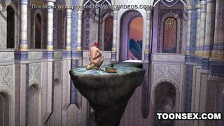 Sexy 3D Cartoon  Elf Gets Her Tits and Pussy Fucked